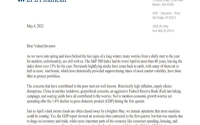 Client Letter | April Showers Bring May Flowers | May 4, 2022